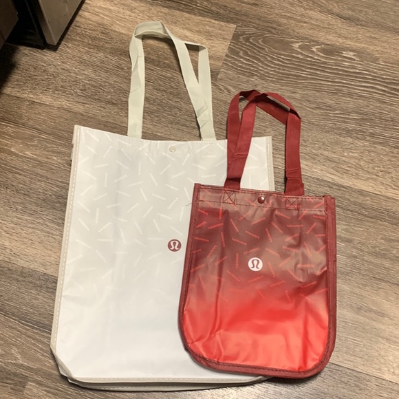 lululemon athletica Handbags - Lululemon reusable tote bag bundle